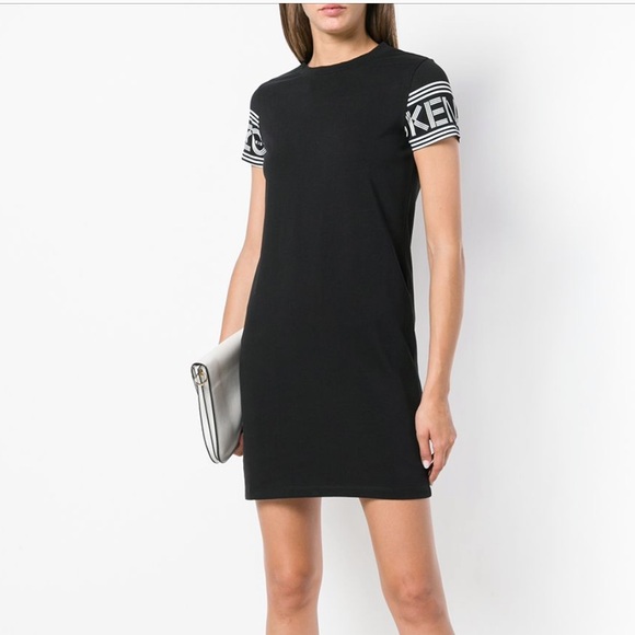 kenzo logo sweatshirt dress